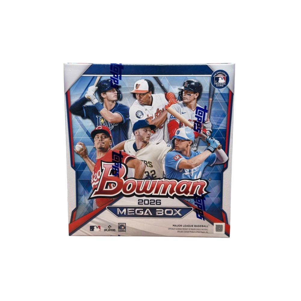 Topps Bowman Baseball 2026 Mega Box Sealed MLB Mojo Refractor Exclusive Cards